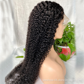 wigs human  lace front wigs 150 density kinky protein 100% curly with closure brazilian treatment for hair